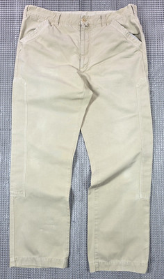 Harmont & Blaine Men 52 Beige 33x30 Work wear Chino Cotton Reinforced Side Panel