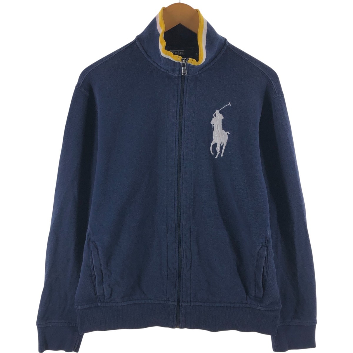 Vintage Ralph Lauren POLO by Ralph Lauren Big Pony Felpa con Zip Completa Uomo...