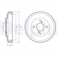 Delphi Bremstrommel BF673 FüR Suzuki