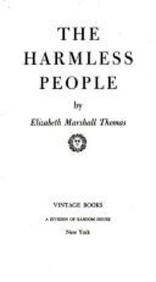 Harmless People Paperback Elizabeth Marshall Thomas