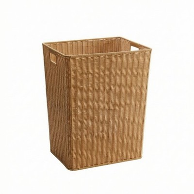 Wicker Storage Basket with Handles Versatile Container Natural for Bedroom
