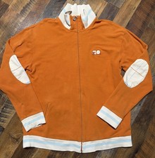 Vintage Y2K Men  s FILA XXL Orange Zip Up Jacket Retro Sport Tennis Track