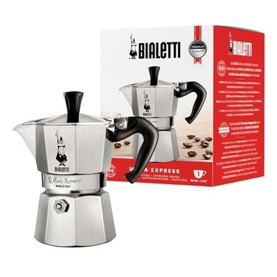 Bialetti Moka Express Mit Griff Anti-burn 1 Pokal BIALETTI1