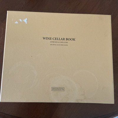 New NIB Restoration Hardware Wine Cellar Book