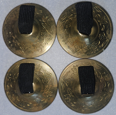 #ad Vintage Set of 4 Brass Finger Cymbals. Clean Well kept. For Belly Dancers. $19.99