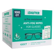 100 Count Lens Wipes for Eyeglasses, Eyeglass Lens Cleaning Wipes Pre-moisten...