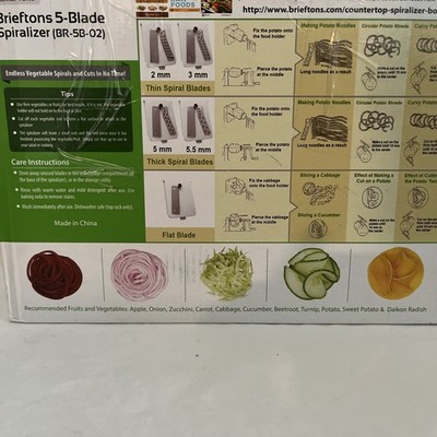 Brieftons 5-Blade Spiralizer (BR-5B-02)