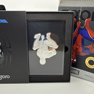 Marvel Spider Man Limited Edition Agoro box Teir 3 1/2oz Silver Coin. Opened