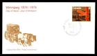 Mayfairstamps Canada FDC 1974 Winnipeg centennial First Day Cover aaz_15949