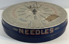 Antique Boye Rotary Needles Shuttles & Bobbins Store Display Case With Contents