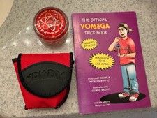 1990'S Original YOMEGA High Performance YOYO Red W/ Rare Case  & Book No String