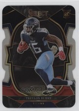 2022 Panini Select Concourse Black & Red Prizm Die-Cut Treylon Burks #39 13a8