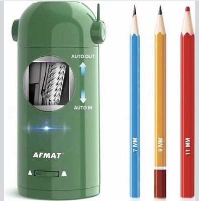 AFMAT Electric Pencil Sharpener, Fully Automatic Pencil Sharpener for 7-11.5mm C