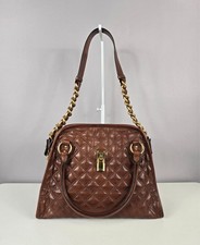 Marc Jacobs Classic Quilted Leather Chain Shoulder Tote Bag Authentic Y2K
