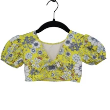 Tucker + Tate Swim Top Girls 4 Yellow Boho Romantic Casual Sweet Feminine Dainty
