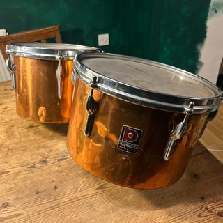 Premier Drums Vintage Retro Copper Shells Percussion Instrument Timbales Drum OG