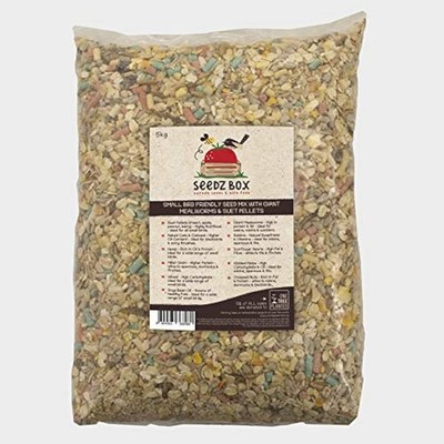 Wildvogelfutter Saatgut Futtermischung mit Saugpellets für kleine Gartenvögel 5 kg -