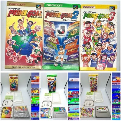 J League Soccer Prime Goal 1 2 3 Super Famicom SFC Japan Namco Bundle Set