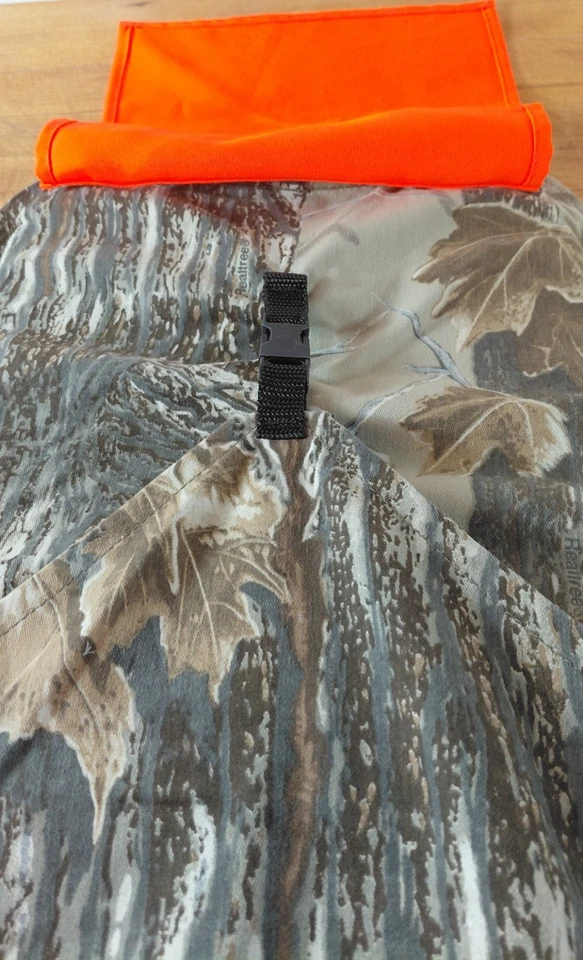 Chaleco camuflado Realtree XS para hombre con asiento acolchado para caza de pavo. Ajustable. Foto 3 de 4