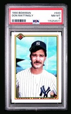 1990 Bowman #443 Don Mattingly ⚾️ PSA 8 - Yankees