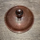 Pyrex Glass Lid V-1-C Cranberry Round Replacement Corning Visions Ware 1L Used