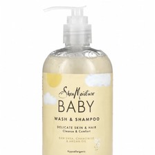 SheaMoisture Baby Wash  Shampoo 13 oz raw shea,chamomile  argan oil cleansing