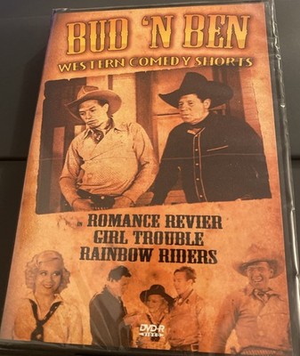New- BUD N BEN Western Comedy DVD-R Western Revier/Girl Trouble/Rainbow Riders 