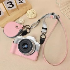 For Canon EOS R50 R100 Camera Bag Leather Dock Case Base Protection Cover Shell