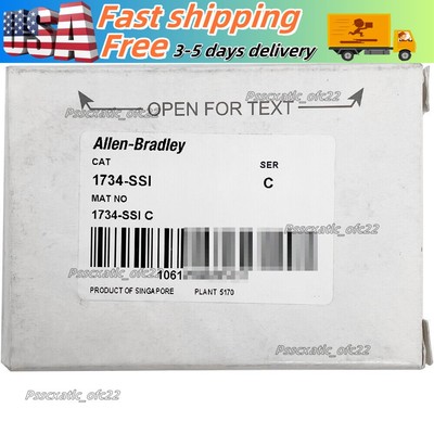 New Factory Sealed AB 1734-SSI SER C Encoder Input Module 1734SSI