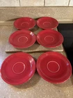 Fiesta Scarlet Red Saucer Fiestaware Homer Laughlin Co Replacement Plate Dish 6”