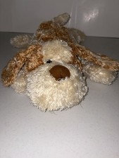 Aurora Dog Puppy Hand Puppet Plush 14 Inch Brown Tan Stuffed Animal Toy
