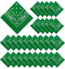 30 Pieces Paisley Bandana Unisex Multi-Purpose Bandanas Bulk Cowboy Headbands...