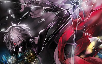 Anime eim gaziko kaneki ken tokyo Custom Gaming Mat Desk