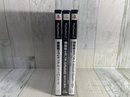 PS2 Mobile Suit Gundam Set of 3 Japan Version - BANDAI - Mecha Action Games USED - Picture 2 of 12