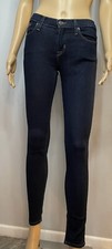 Hudson Nico Super Skinny Midrise Dark Wash Women’s Denim Jeans Sz 24 Made In USA