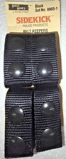 Uncle Mike's  NYLON BELT KEEPERS (2.25" BELT) PACK OF 4 BLACK SNAP s 8865-1 NEW