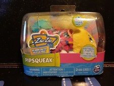 ZHU ZHU PETS BIRTHDAY PARTY PIPSQUEAK 4 YELLOW HAMSTER TOY W/ SOUND MOVEMENT