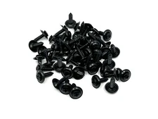 50 pcs 10 x 3/4 kick panel door interior trim finish washer screws black d