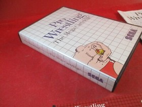 Pro Wrestling (Sega Master System, 1986) COMPLETE w/ Box manual game WORKS! #P