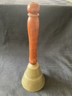 Vintage Brass Bell with Wood Handle Made In India — photo 3