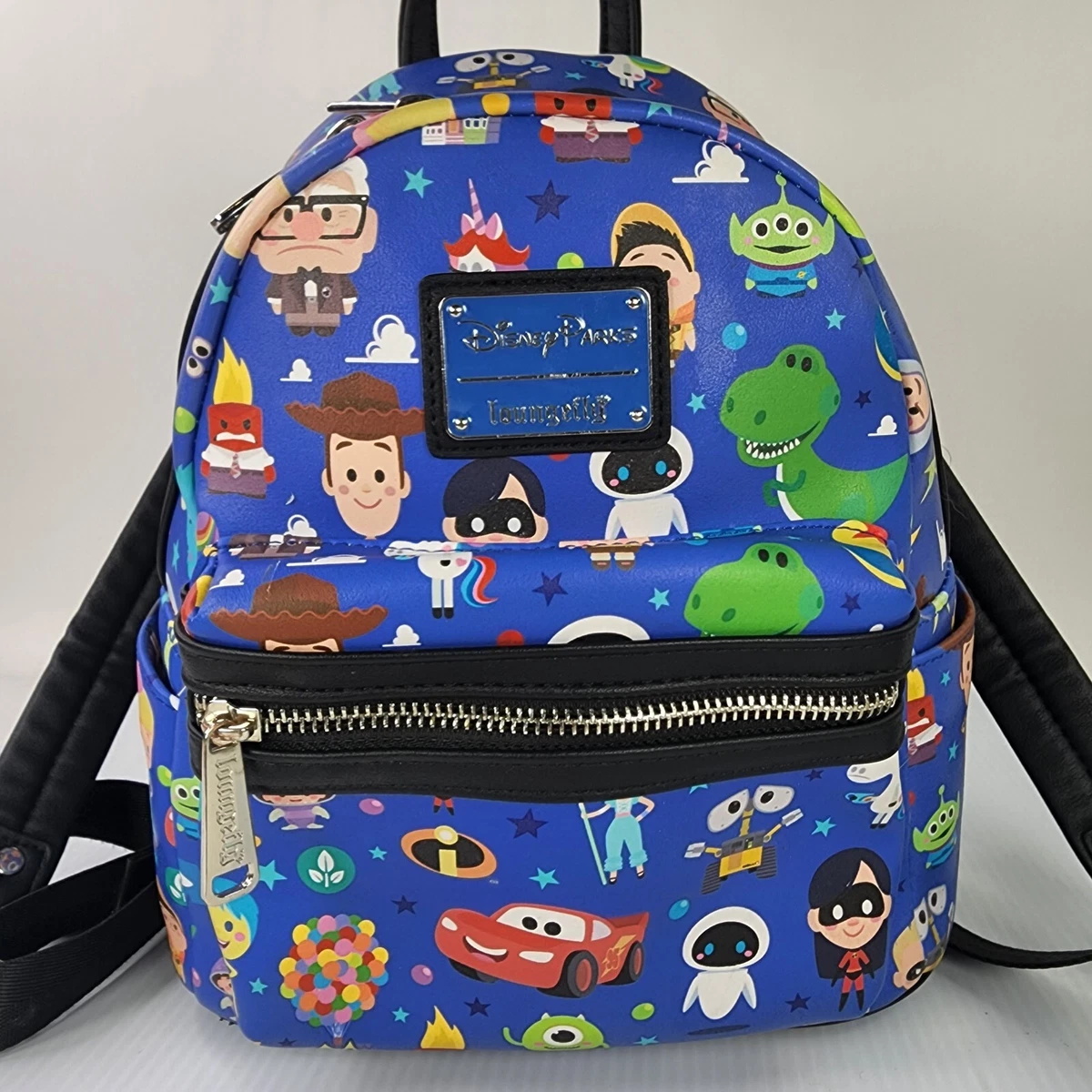 Loungefly Disney world of Pixar Mini Backpack Blue Mini Backpack School bag