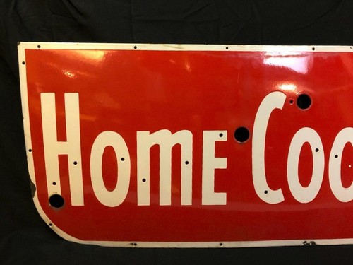 Vintage Ex Neon Porcelain Sign Face Home Cooking - Picture 3 of 7