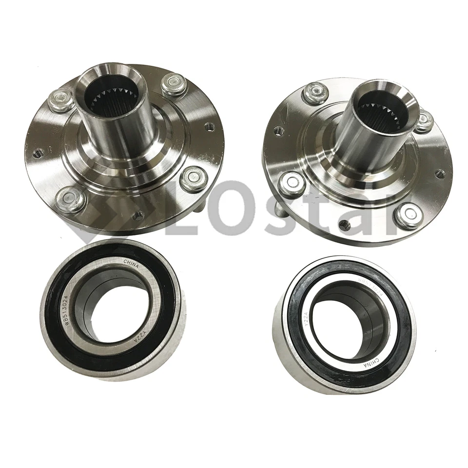 Pair(2) Front Wheel Hub Bearing Assembly For 1988-1991 Honda Civic CRX 1.5L 1.6L Foto 3 de 4