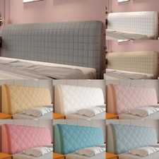 Luxury Quilted Headboard Cover Soft Bed Head Back Decor Protector Slipcover NEW