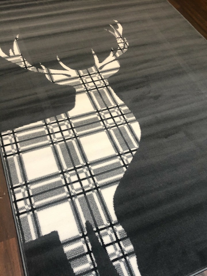 Modern Approx 6x4ft 120x170cm Woven Backed Stag Rugs Sale Top Quality ...