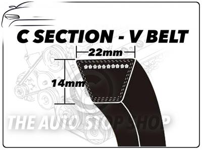 C Section V Belt C105 Length 2667 mm VEE Auxiliary Drive Fan