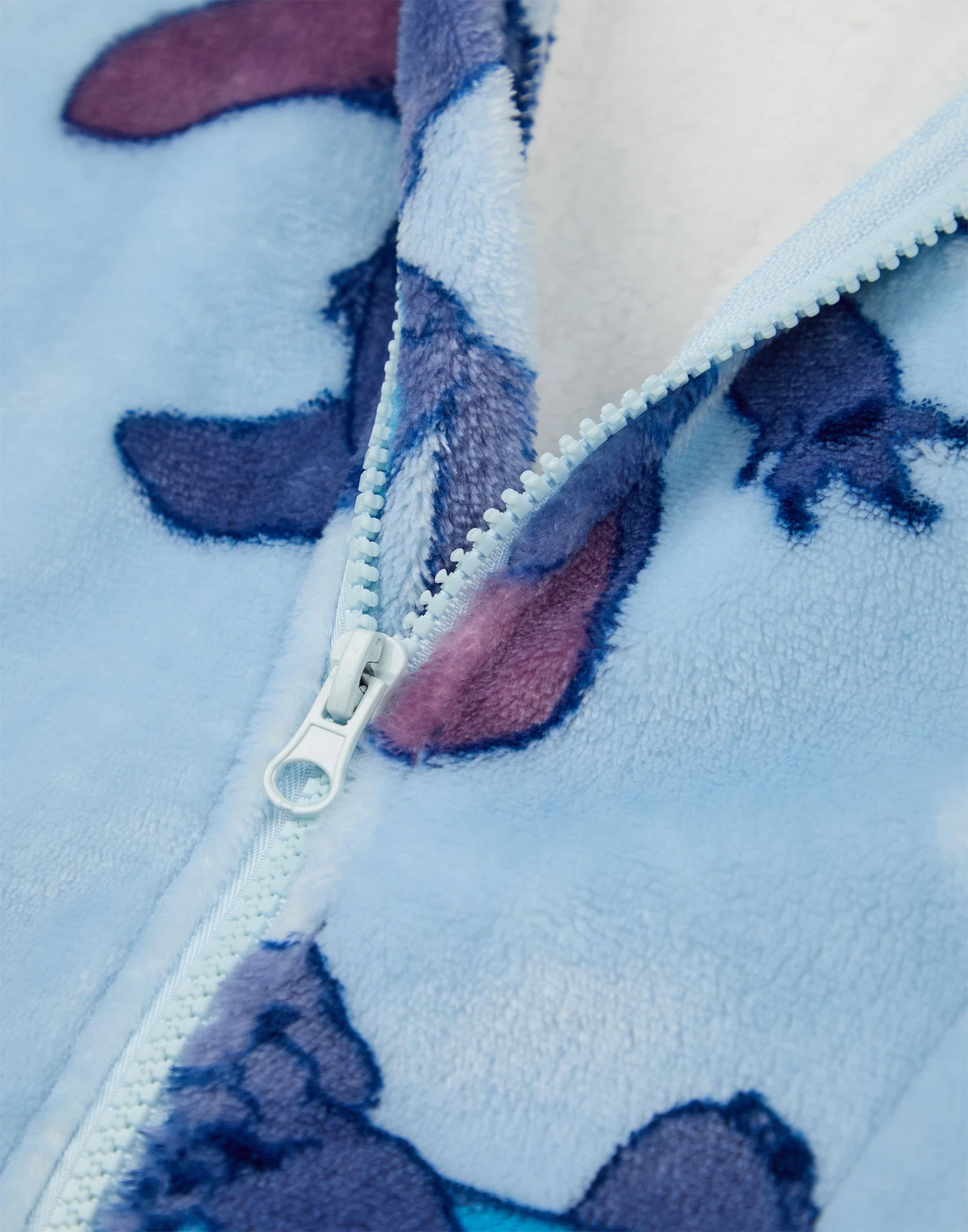 Disney Blue Stitch Character Zip Through Blanket Hoodie Womens