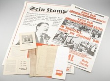 40102 - KPD und DKP. Konvolut. Plakate und Broschuren der KPD und DKP: 2 Farbige