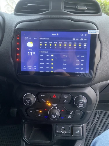 9" Autoradio Per Jeep Renegade 2015-2020 Android 14 CarPlay GPS Navi DSP 4G+64GB - Foto 8 di 24