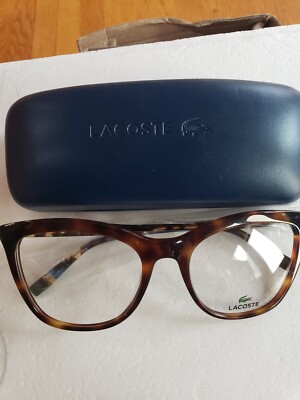 Lacoste L2884 214 Blue Brown Tortoise Authentic Eyeglasses Lacoste Eyeglasses Frames L2884 214 Blue Brown Tortoise Cat  main image 2